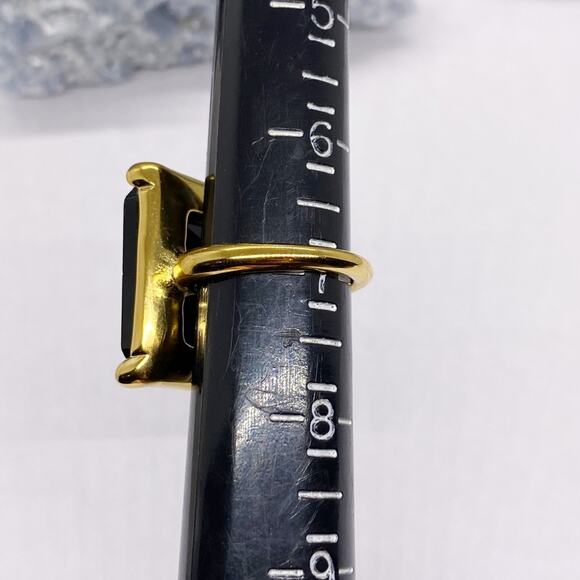 NEW Black Zirconium Stone Cocktail Ring - Picture 14 of 15